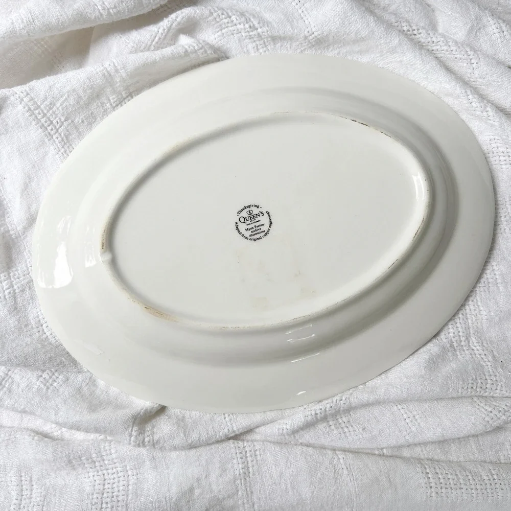 Vintage Queen's Myott Thanksgiving Brown Turkey 13